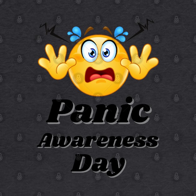 Panic awareness day with white text by Blue Butterfly Designs 